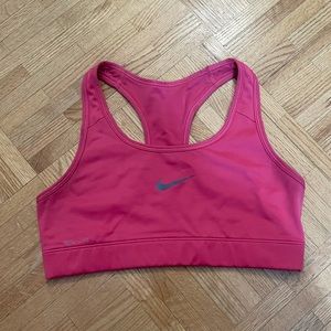 Nike Pink Sports Bra size small